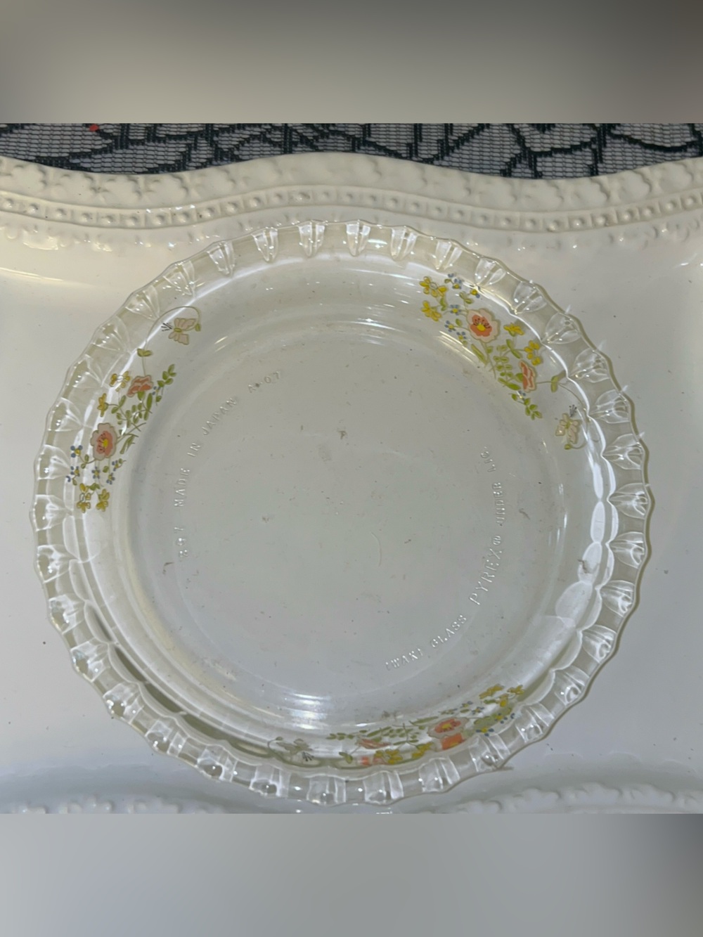 Iwaki Pyrex #207 pie/tart dish 7.5inch